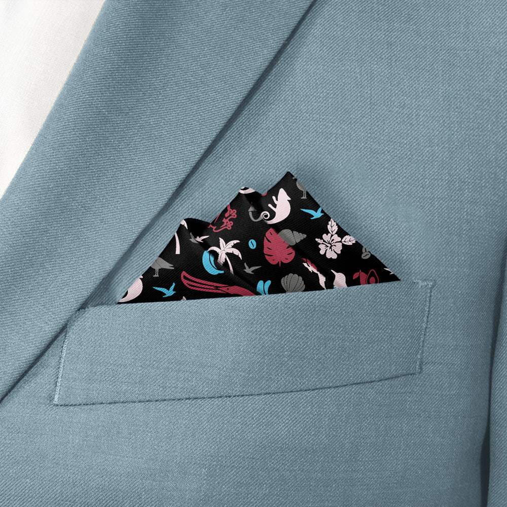 Puerto Rico Heritage Pocket Square - Stairs Fold - Knotty Tie Co.