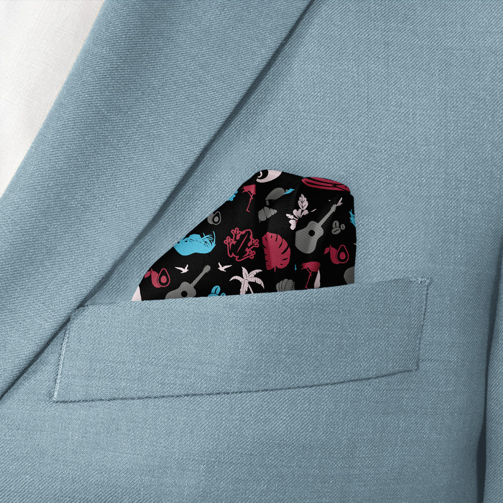 Puerto Rico Heritage Pocket Square - Wave Fold - Knotty Tie Co.