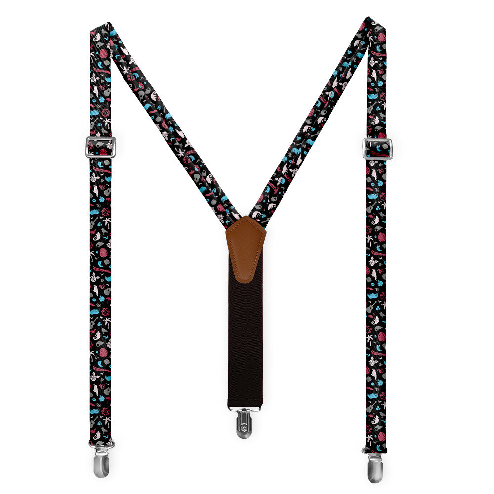 Puerto Rico Heritage Suspenders - Full Front View - Knotty Tie Co.