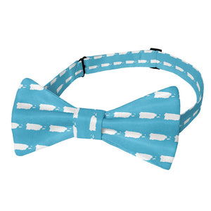Puerto Rico Outline Bow Tie - Adult Pre-Tied 12-22" -  - Knotty Tie Co.