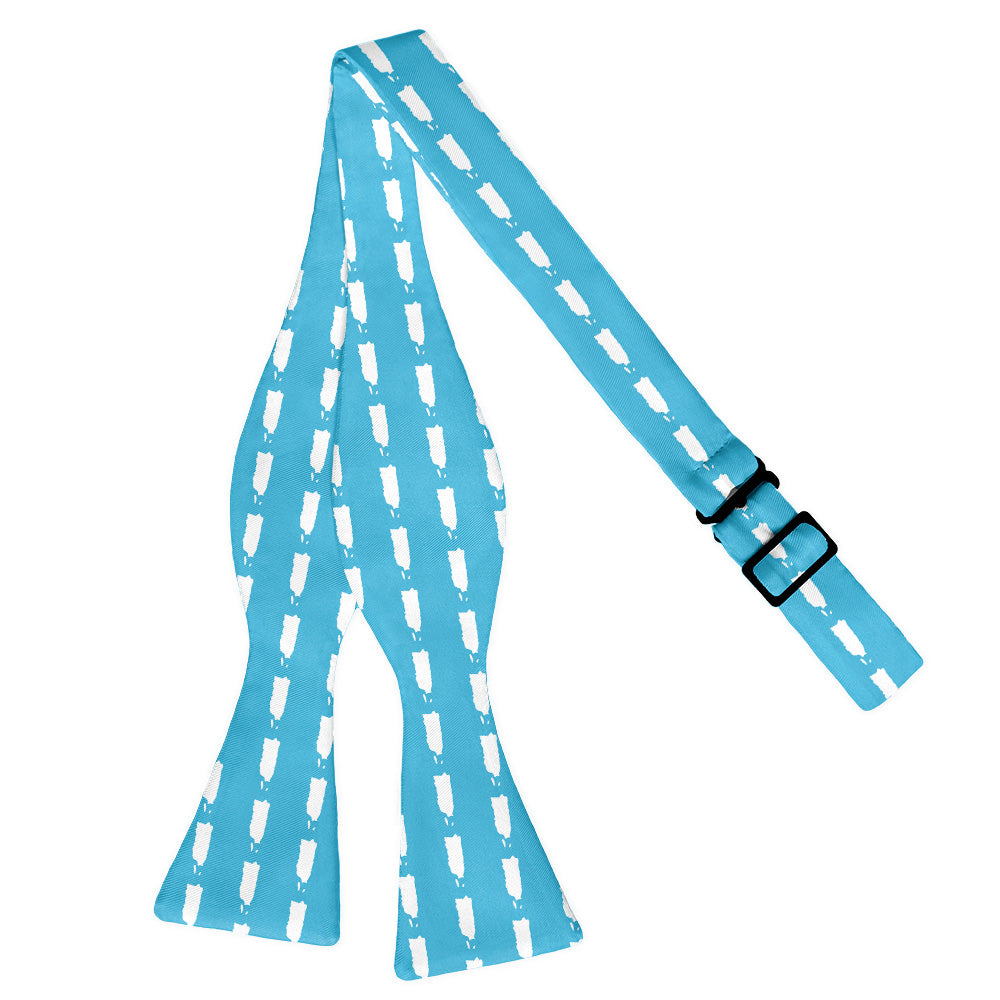 Puerto Rico Outline Bow Tie - Self Tie Flat - Knotty Tie Co.