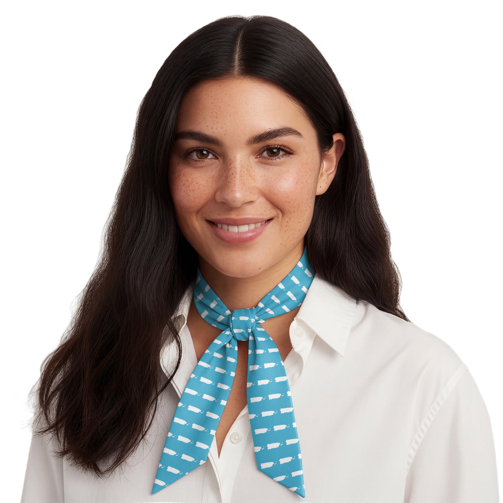 Puerto Rico Outline Hair Scarf - Neck Scarves - Knotty Tie Co.