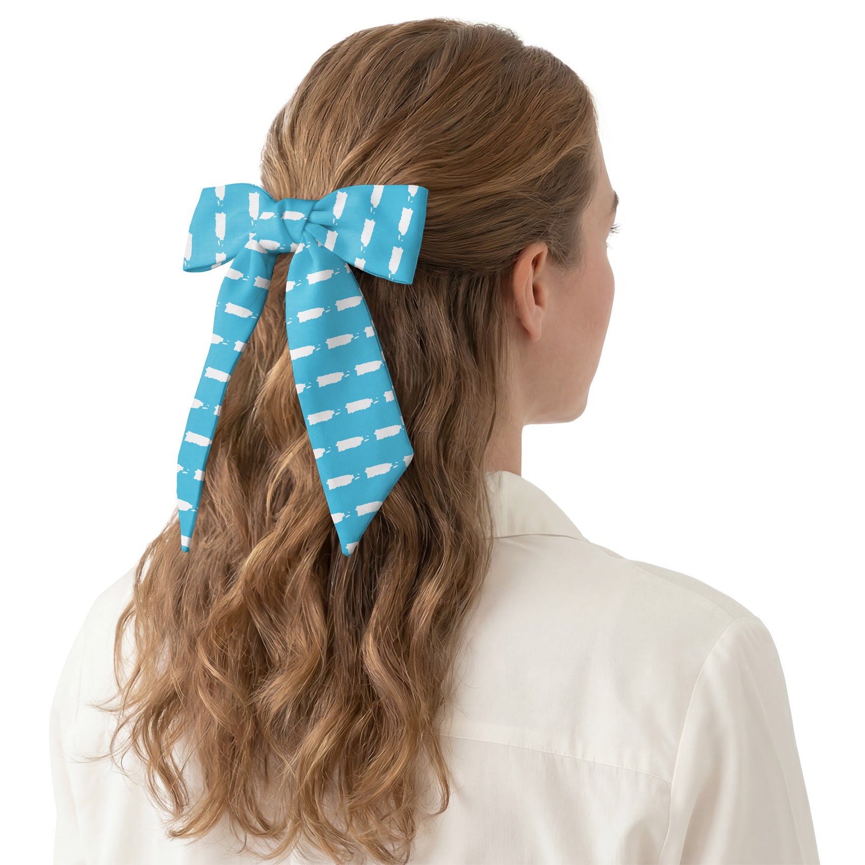 Puerto Rico Outline Hair Scarf - Hair Scarf - Knotty Tie Co.
