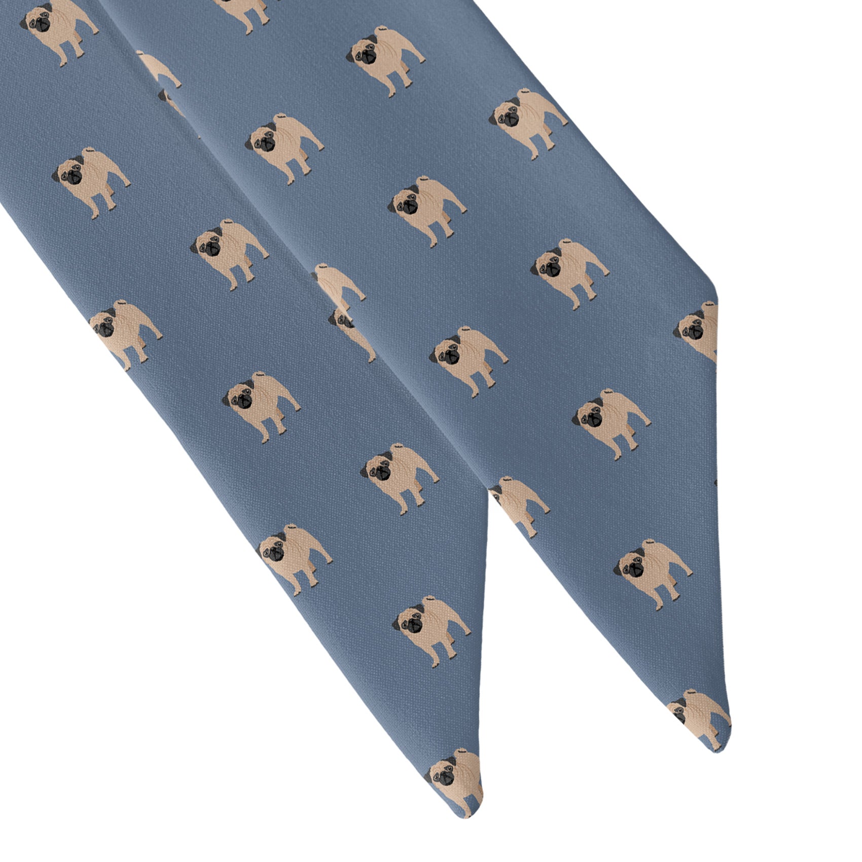 Pug Hair Scarf - Scarf Tapered Ends - Knotty Tie Co.