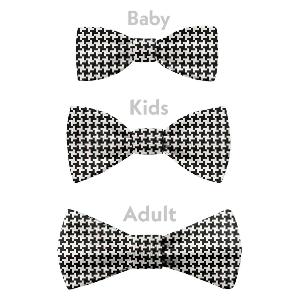 Puppytooth Bow Tie - Bow Sizes - Knotty Tie Co.