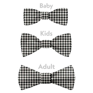 Puppytooth Bow Tie - Bow Sizes - Knotty Tie Co.
