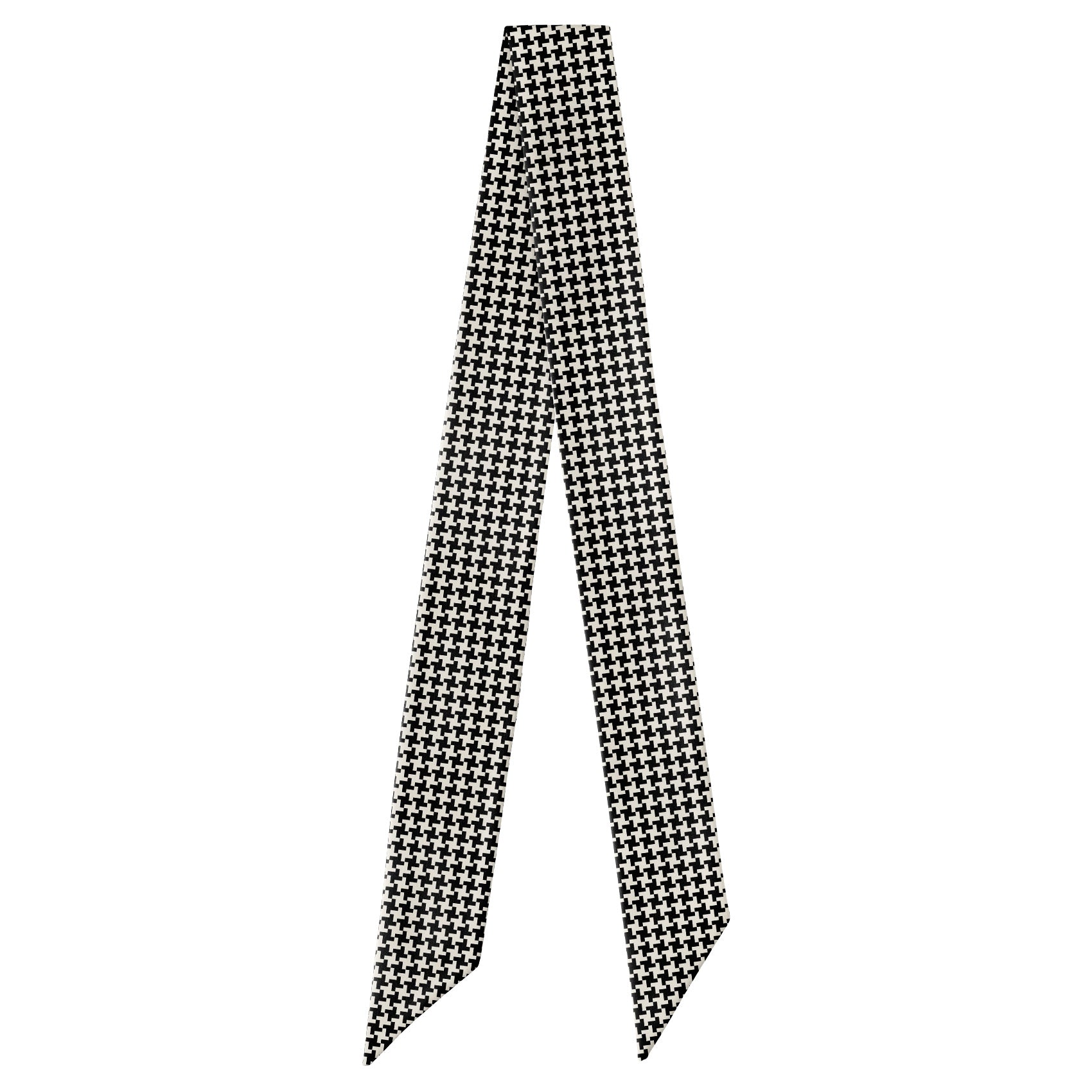 Puppytooth Hair Scarf - Full View of Hair Scarf - Knotty Tie Co.