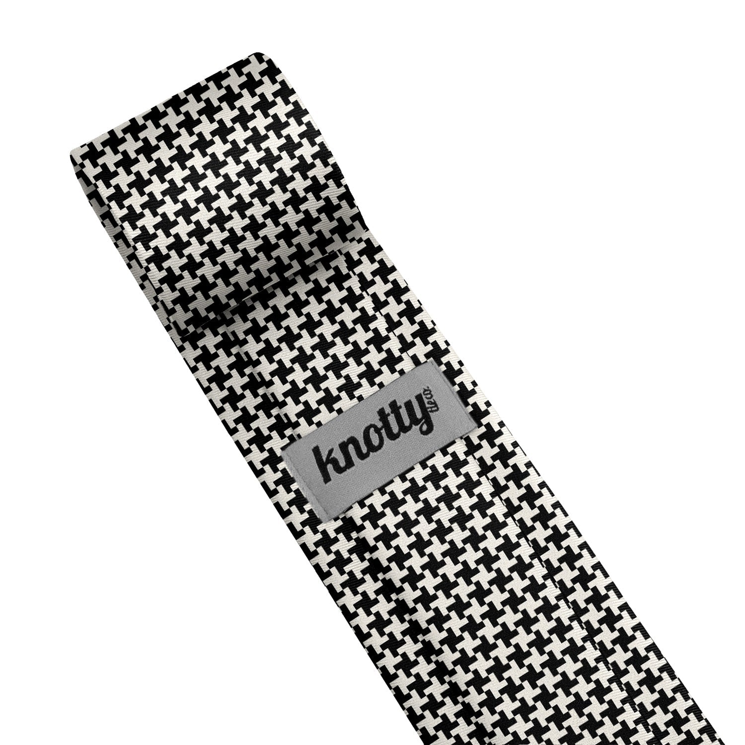 Puppytooth Necktie - Tag - Knotty Tie Co.