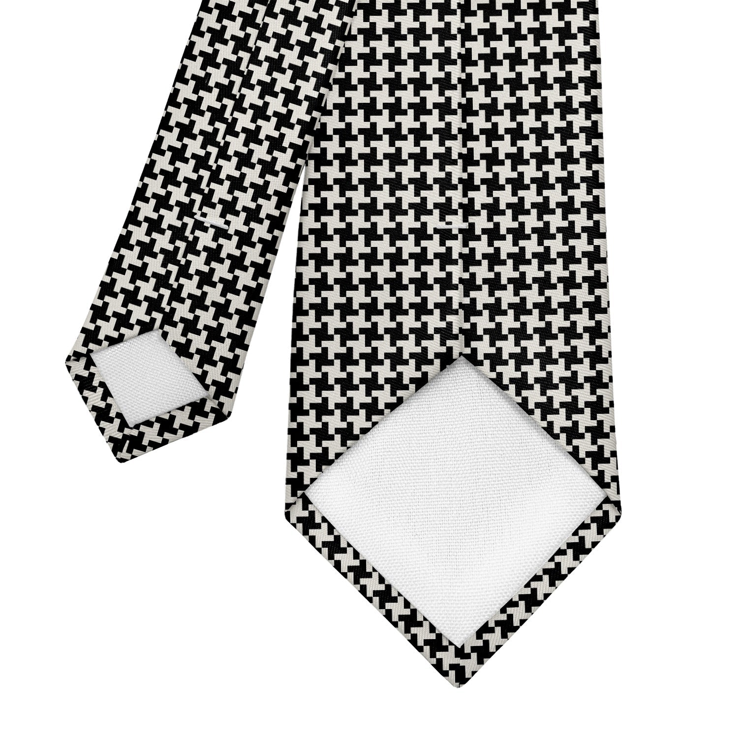 Puppytooth Necktie - Tipping - Knotty Tie Co.