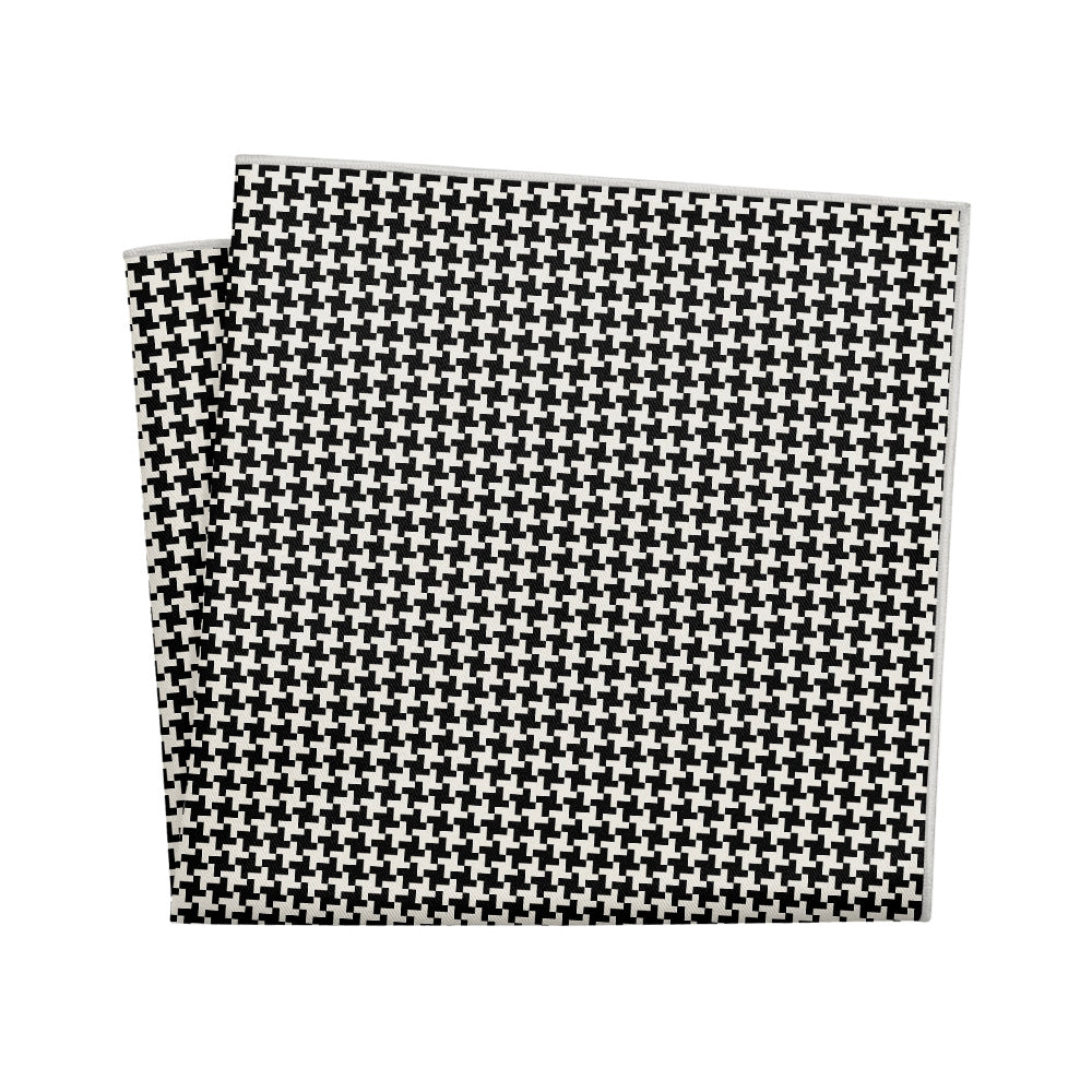Puppytooth Pocket Square - 12" Square - Knotty Tie Co.