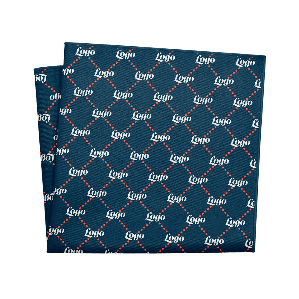 Quilted 2 Logo Pocket Square