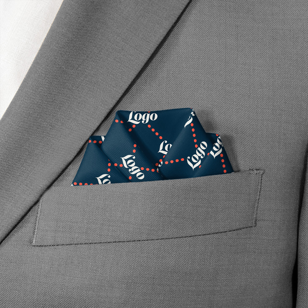 Quilted 2 Logo Pocket Square