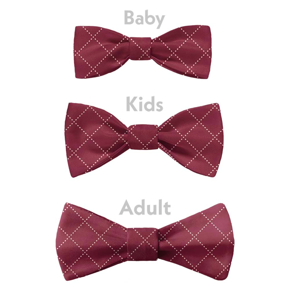Quilted Plaid Bow Tie - Bow Sizes - Knotty Tie Co.