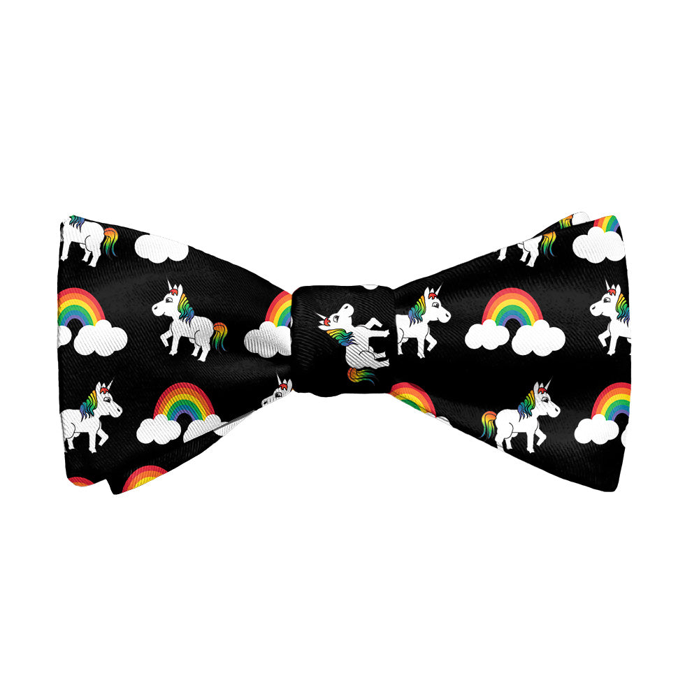Rainbow Unicorn Bow Tie - Adult Standard Self-Tie 14-18" -  - Knotty Tie Co.