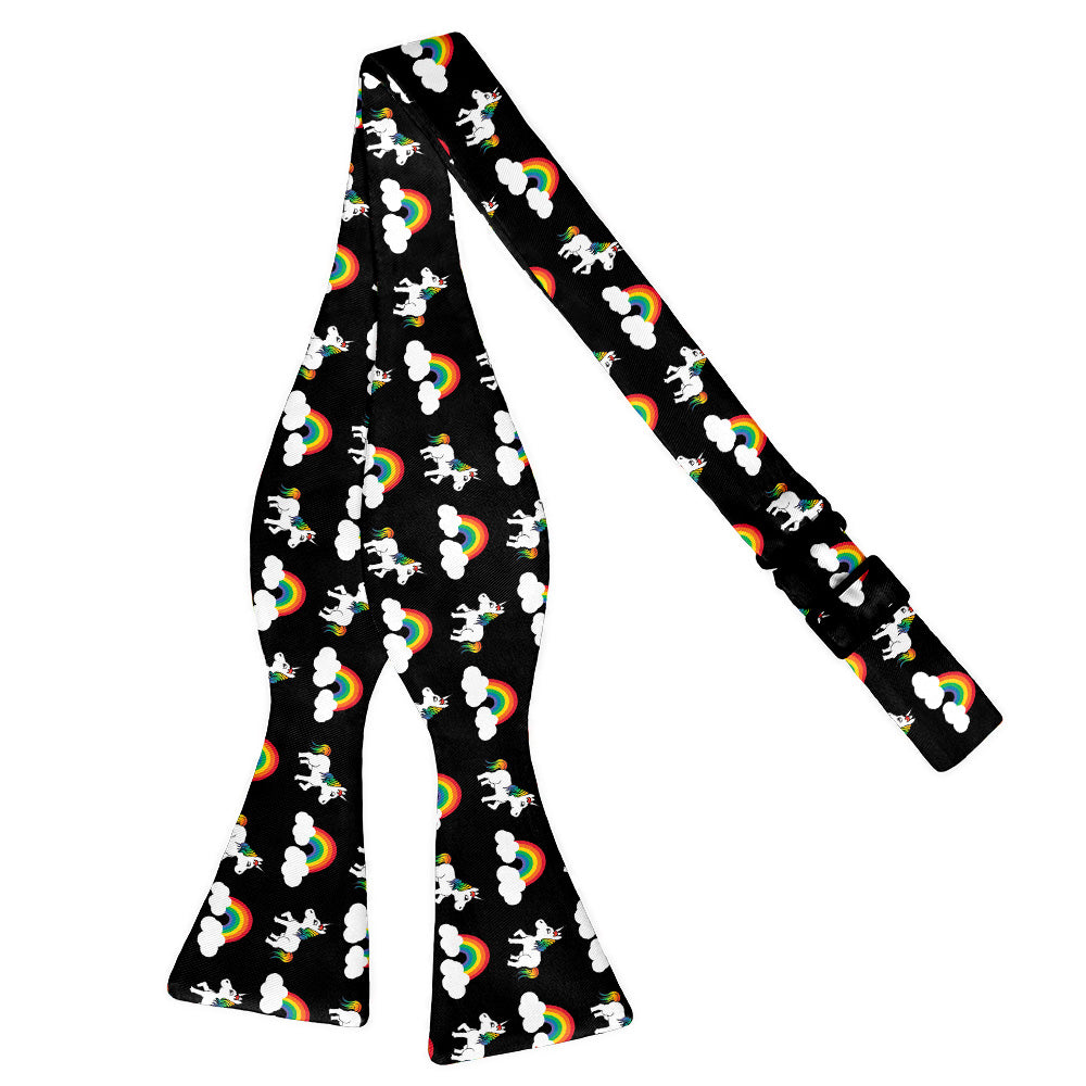Rainbow Unicorn Bow Tie - Self Tie Flat - Knotty Tie Co.