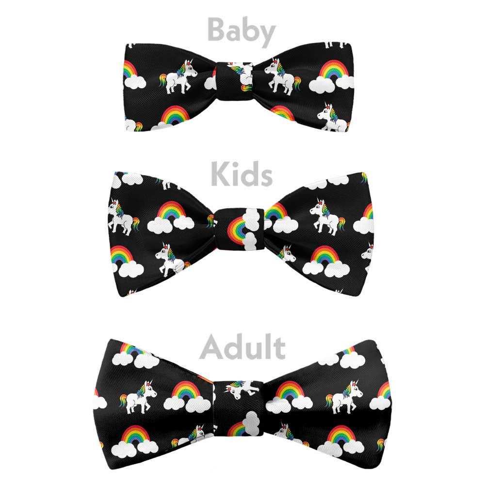 Rainbow Unicorn Bow Tie - Bow Sizes - Knotty Tie Co.
