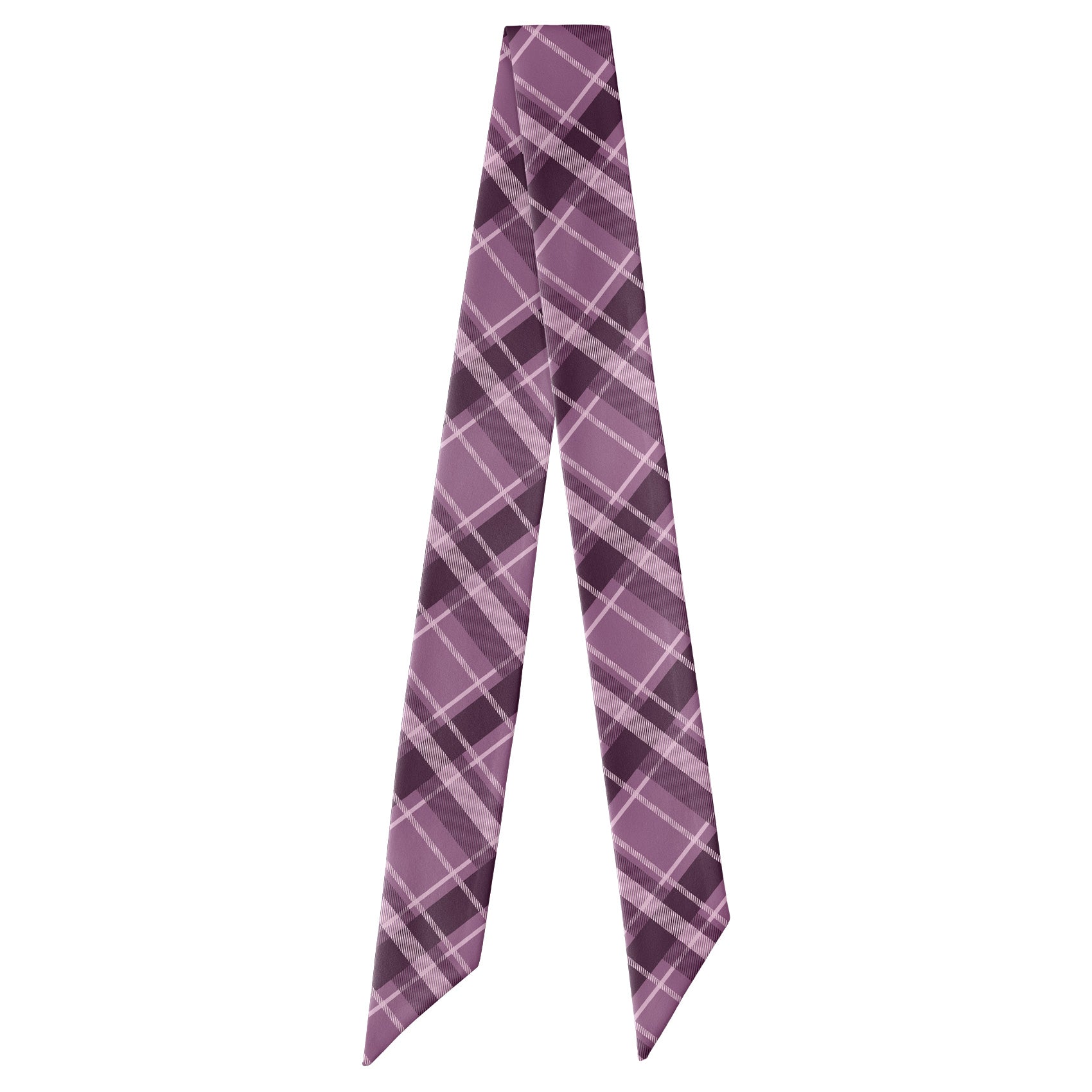 Regal Plaid Hair Scarf - Full View of Hair Scarf - Knotty Tie Co.
