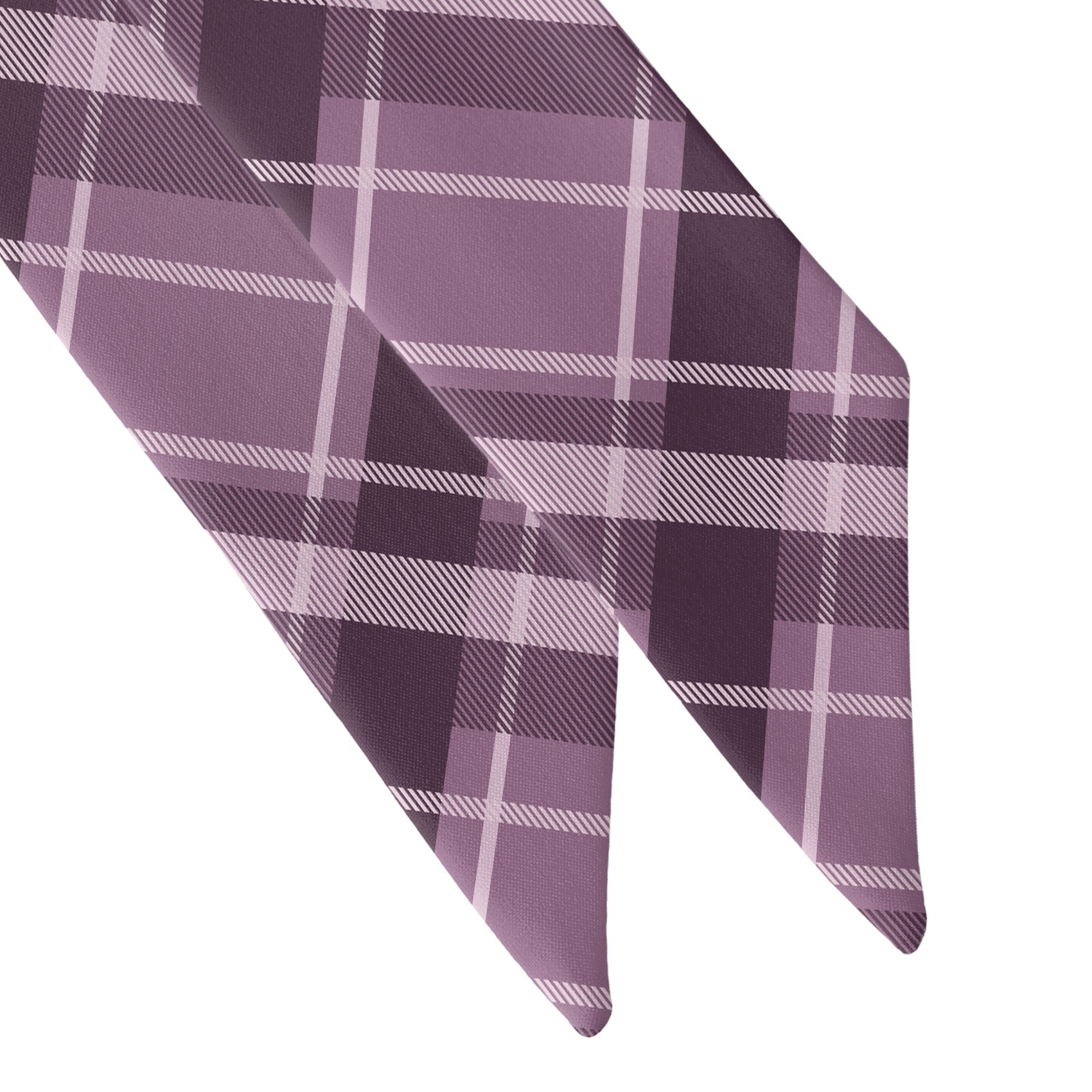 Regal Plaid Hair Scarf - Scarf Tapered Ends - Knotty Tie Co.