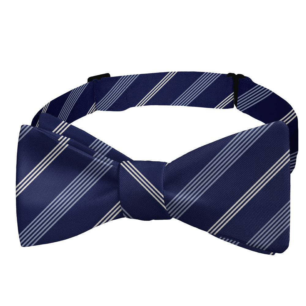 Regimental Stripe Bow Tie - Self Tie Bow Tie - Knotty Tie Co.