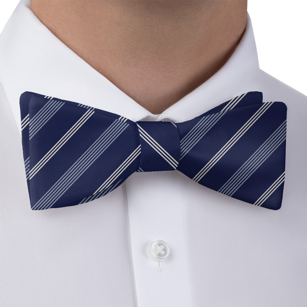 Regimental Stripe Bow Tie - Bow Tie with Dress Shirt - Knotty Tie Co.