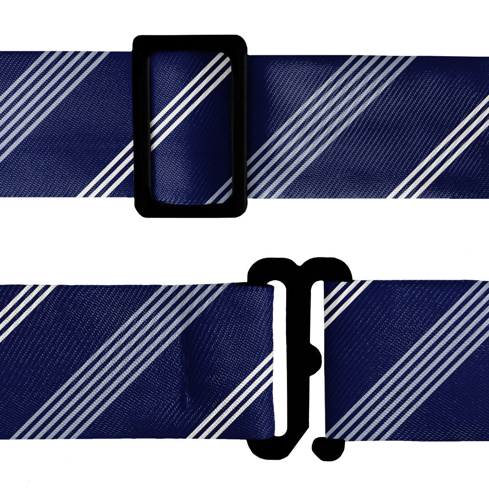 Regimental Stripe Bow Tie - Bow Tie Hardware - Knotty Tie Co.