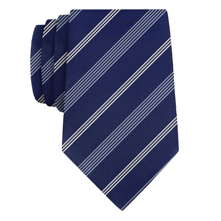 Regimental Stripe Necktie - Rolled - Knotty Tie Co.