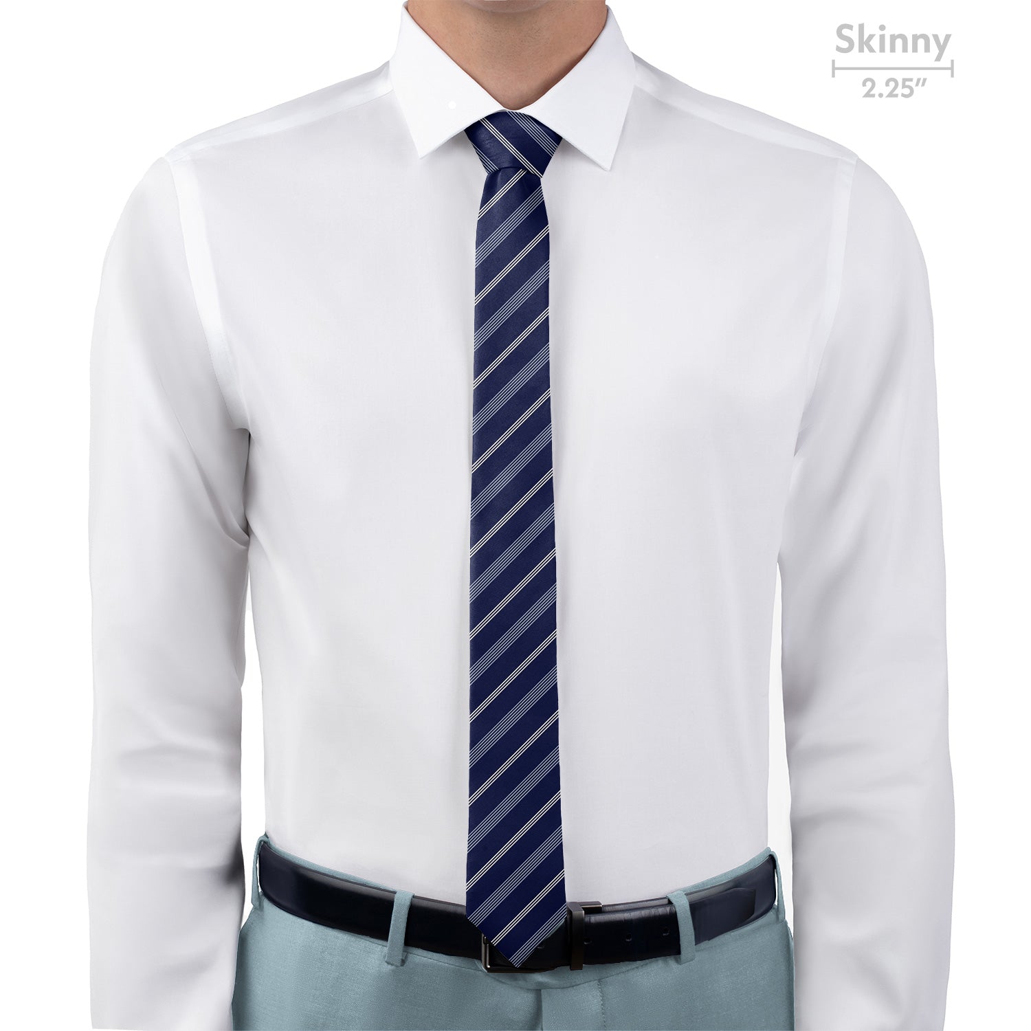 Regimental Stripe Necktie - Skinny - Knotty Tie Co.