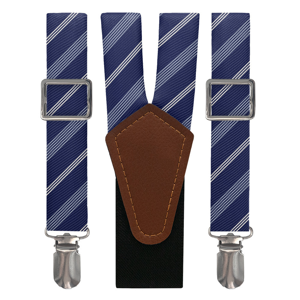 Regimental Stripe Suspenders - Main View - Knotty Tie Co.