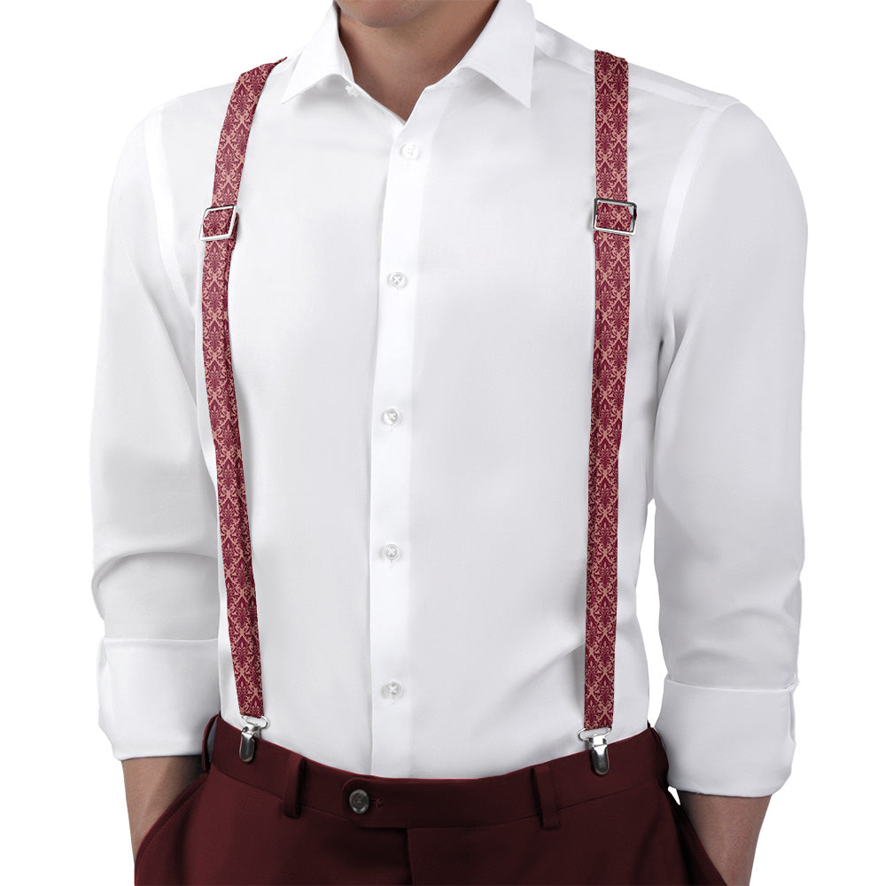 Regis Suspenders - On Model Back View - Knotty Tie Co.