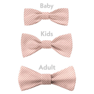 Repp Stripe Bow Tie - Bow Sizes - Knotty Tie Co.