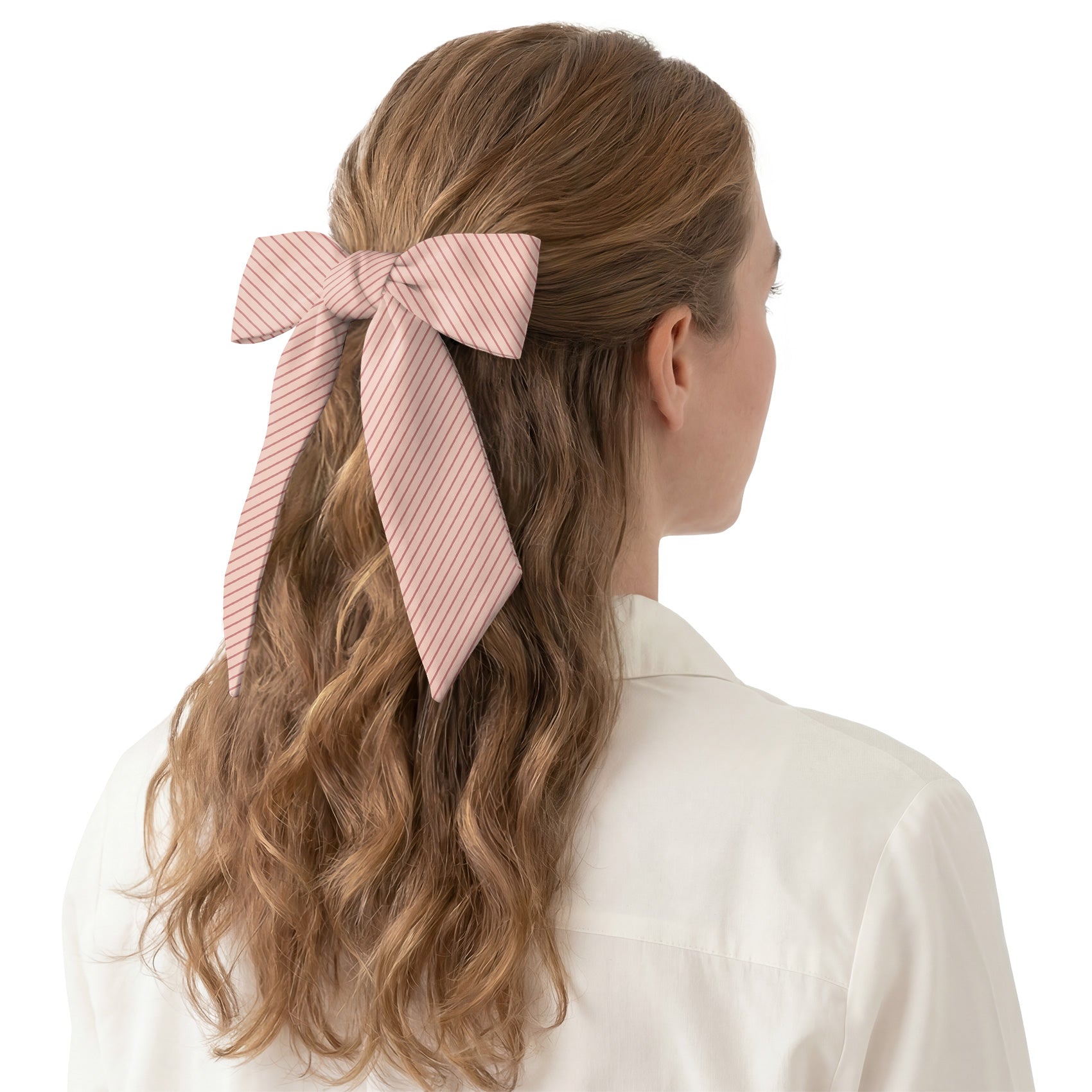 Repp Stripe Hair Scarf - Hair Scarf - Knotty Tie Co.