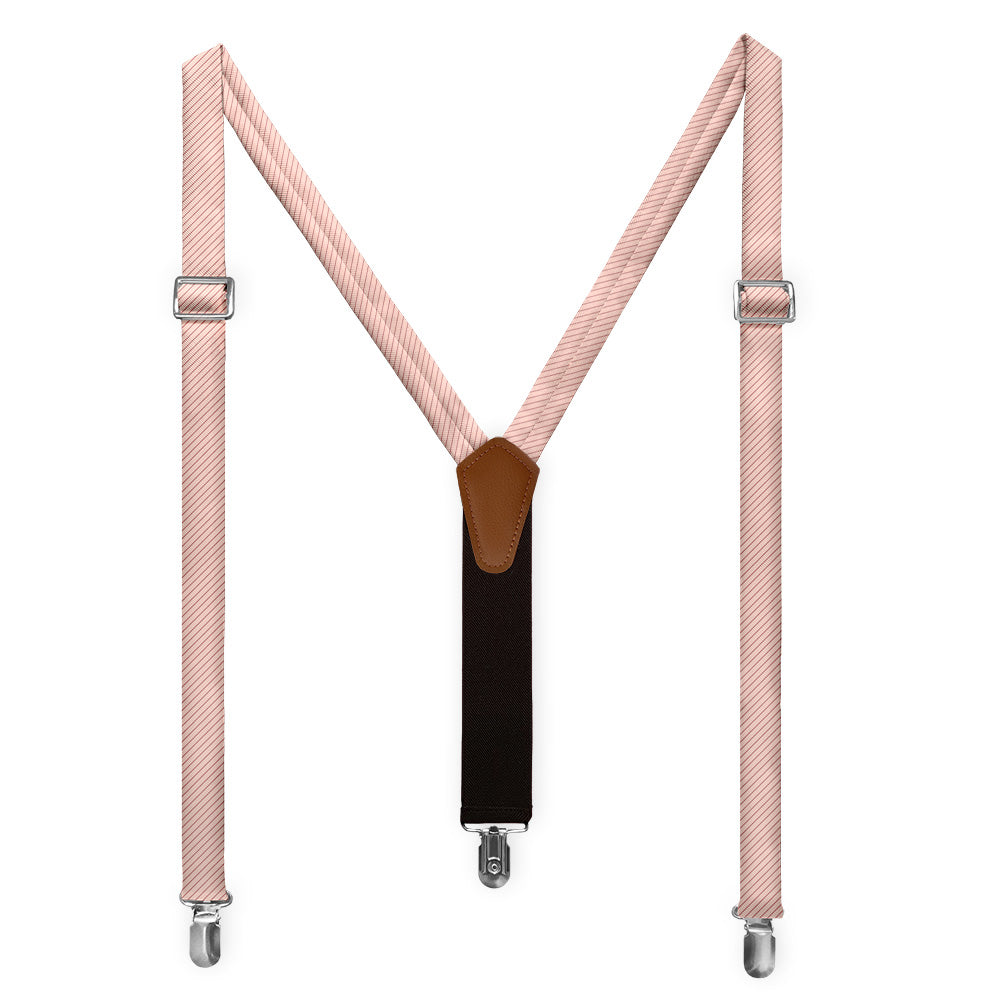Repp Stripe Suspenders - Full Front View - Knotty Tie Co.
