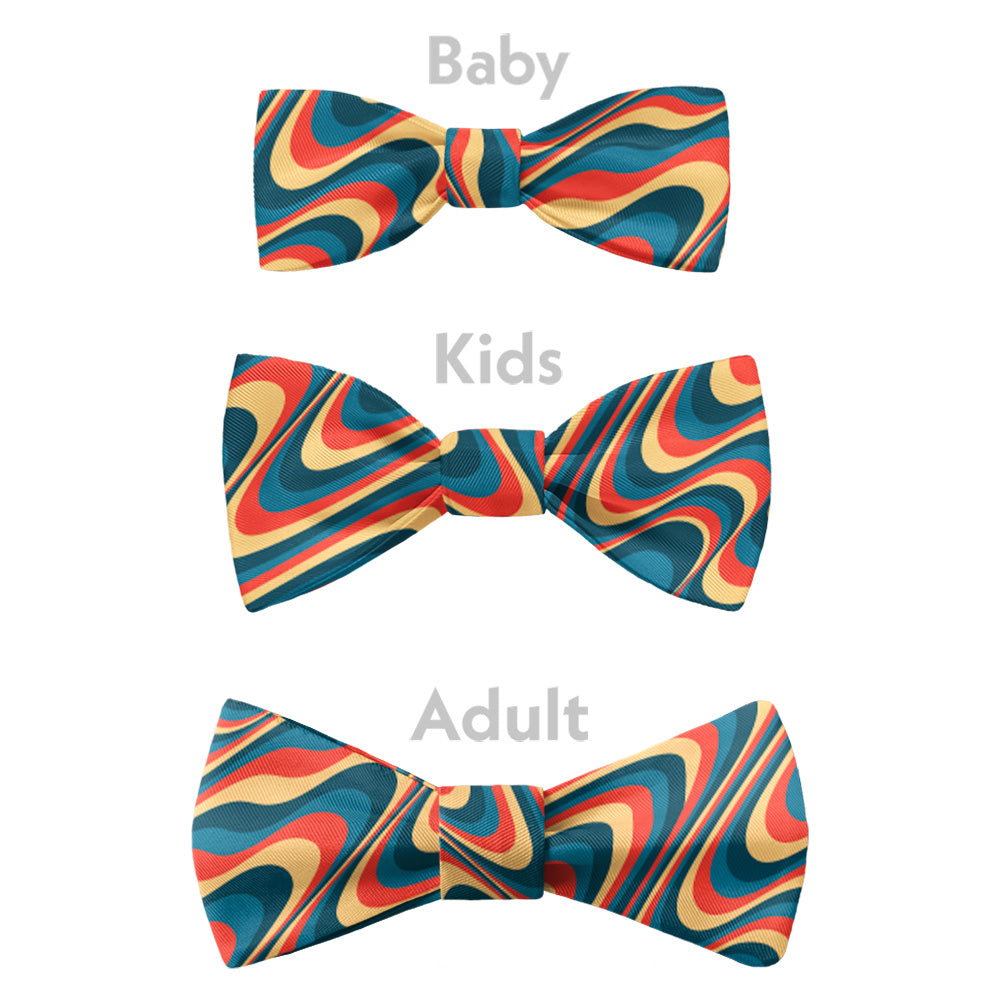 Retro Ripple Bow Tie - Bow Sizes - Knotty Tie Co.