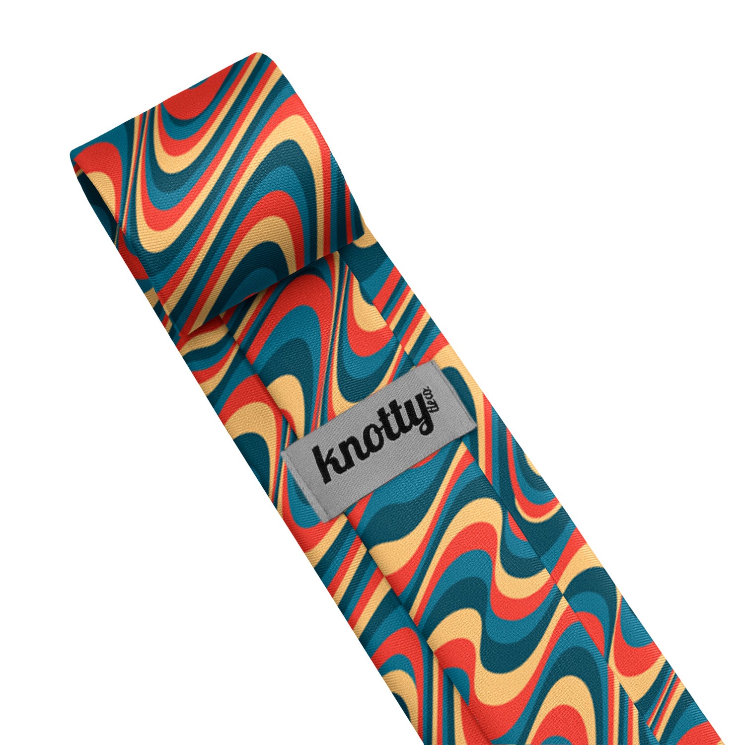 Retro Ripple Necktie - Tag - Knotty Tie Co.