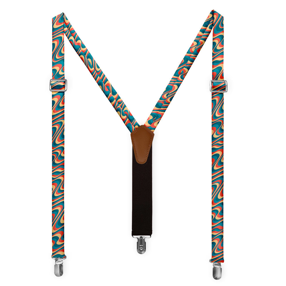Retro Ripple Suspenders - Full Front View - Knotty Tie Co.