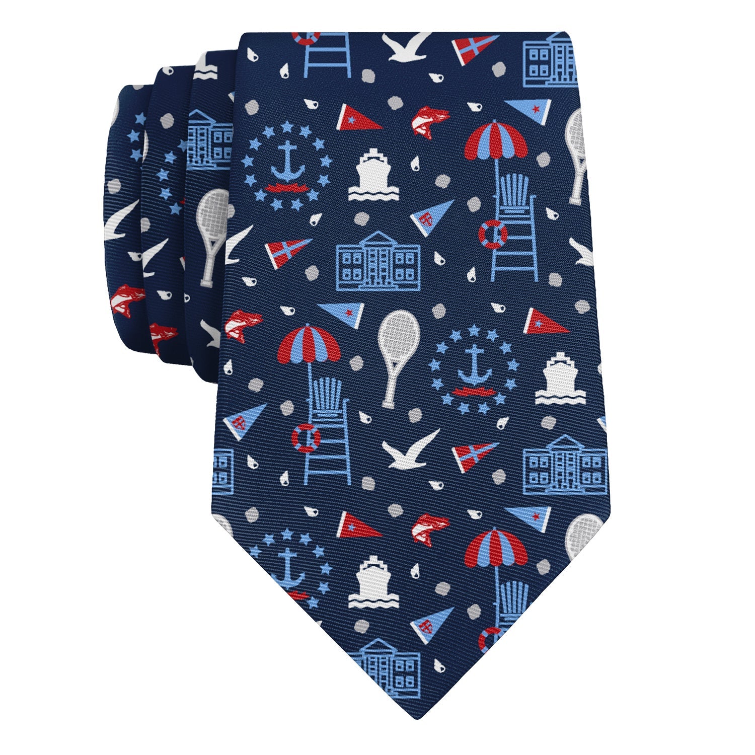 Rhode Island State Heritage Necktie - Rolled - Knotty Tie Co.