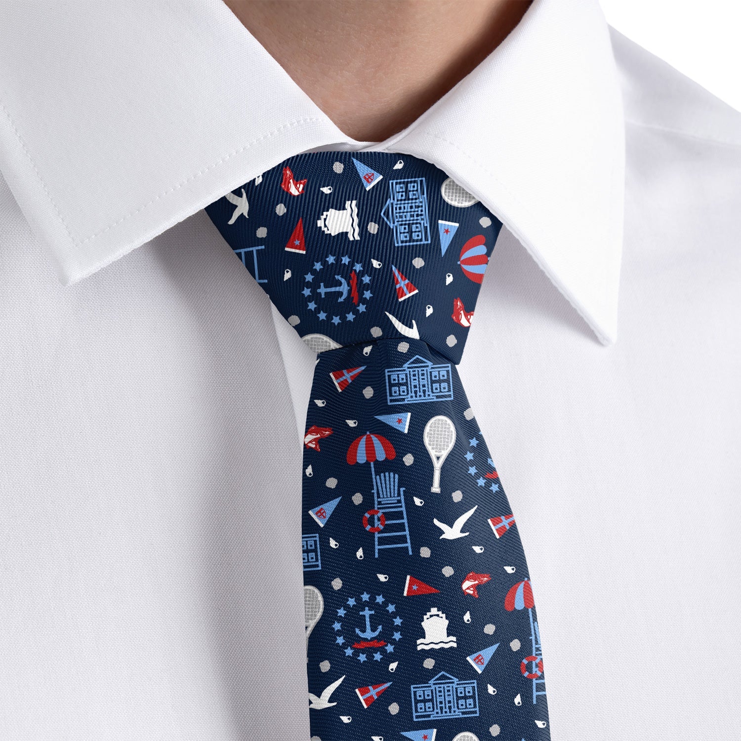 Rhode Island State Heritage Necktie - Rolled - Knotty Tie Co.