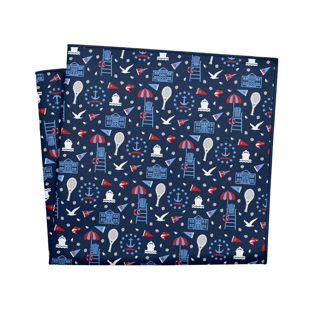 Rhode Island State Heritage Pocket Square - 12" Square - Knotty Tie Co.