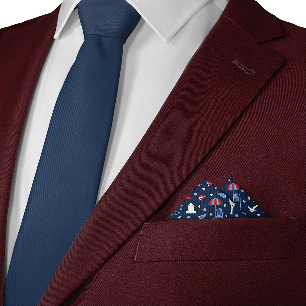 Rhode Island State Heritage Pocket Square - Matching Necktie- Knotty Tie Co.