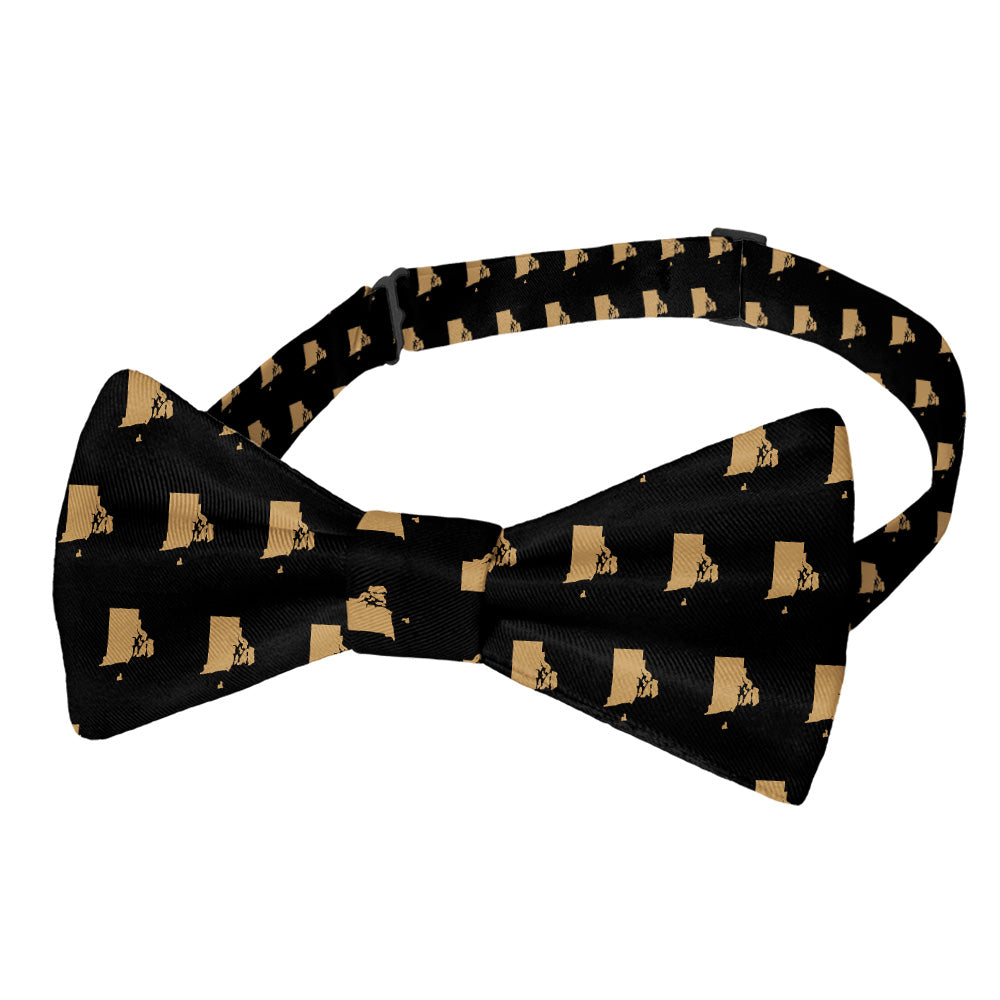 Rhode Island State Outline Bow Tie - Pre-Tied Bow Tie - Knotty Tie Co.