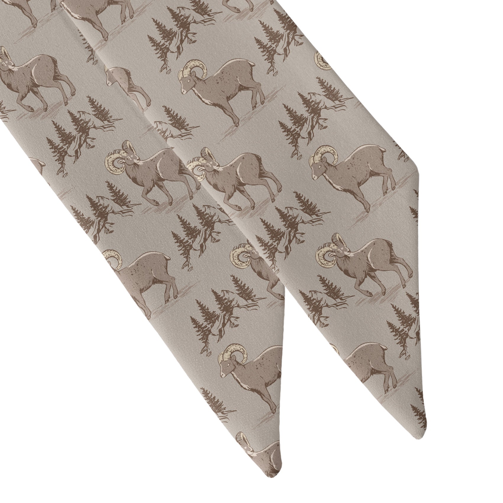 Ridgetop Ram Hair Scarf - Scarf Tapered Ends - Knotty Tie Co.
