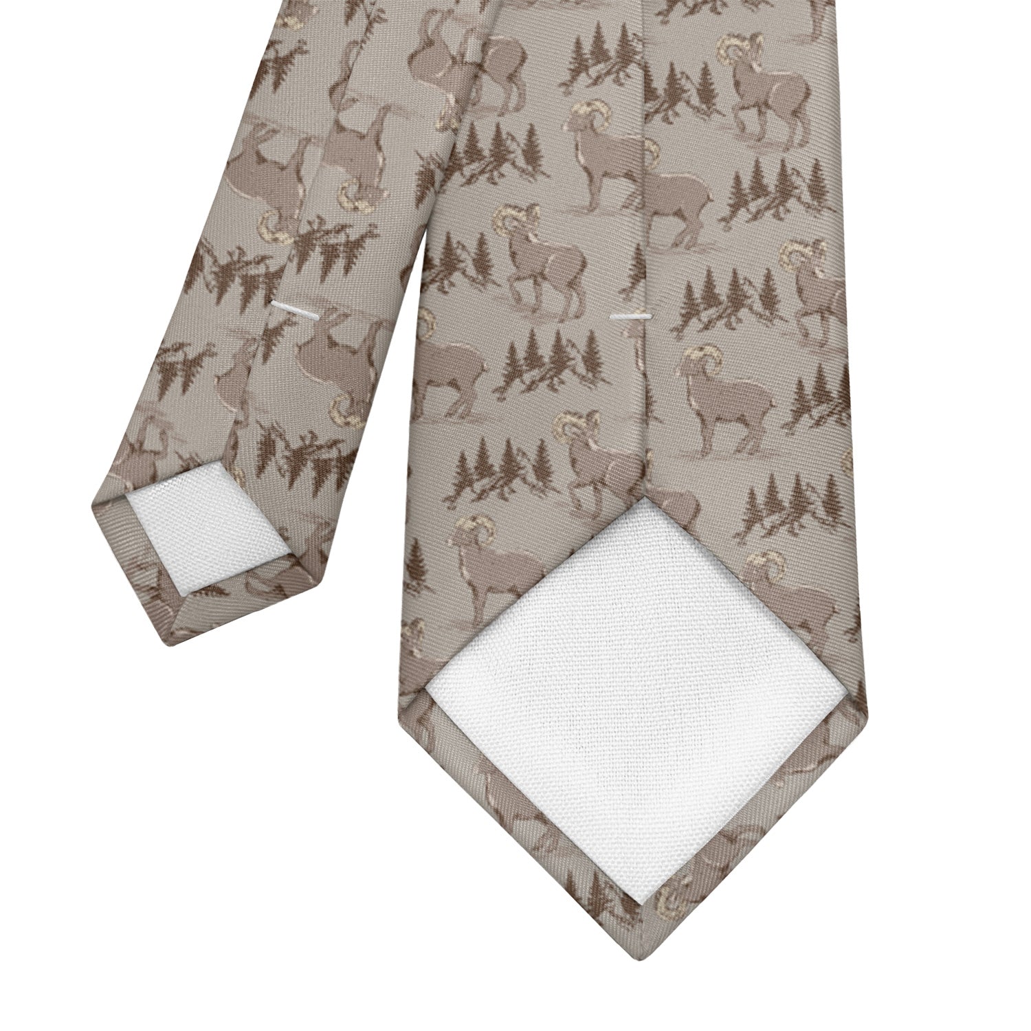 Ridgetop Ram Necktie - Tipping - Knotty Tie Co.