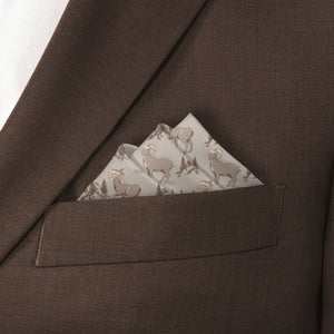 Ridgetop Ram Pocket Square - Stairs Fold - Knotty Tie Co.