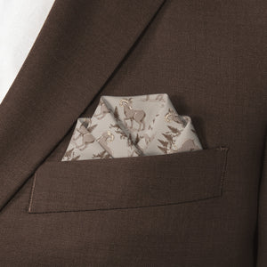 Ridgetop Ram Pocket Square - Scalloped Fold - Knotty Tie Co.
