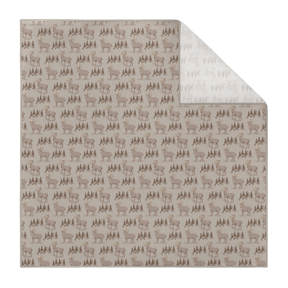 Ridgetop Ram Pocket Square - Printed - Knotty Tie Co.