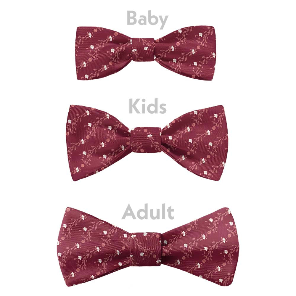 Riviere Floral Bow Tie - Bow Sizes - Knotty Tie Co.