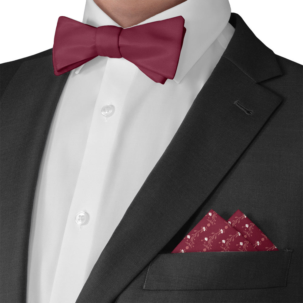 Riviere Floral Pocket Square - Matching Bow Tie - Knotty Tie Co.