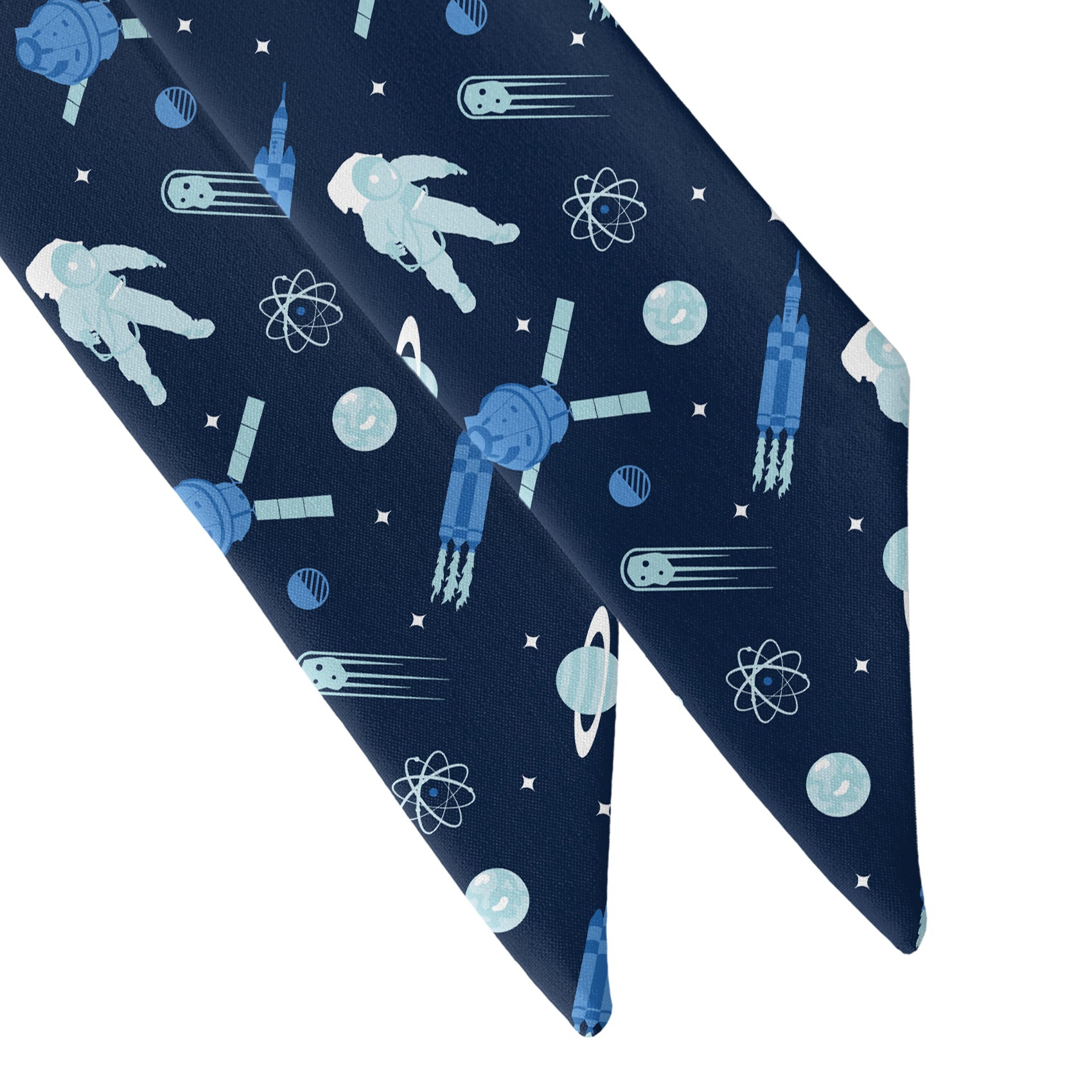 Rocket Man Space Hair Scarf - Scarf Tapered Ends - Knotty Tie Co.