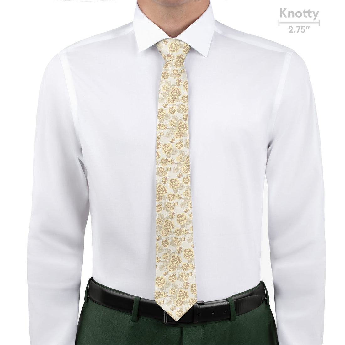 Rose Bud Floral Necktie - Knotty - Knotty Tie Co.