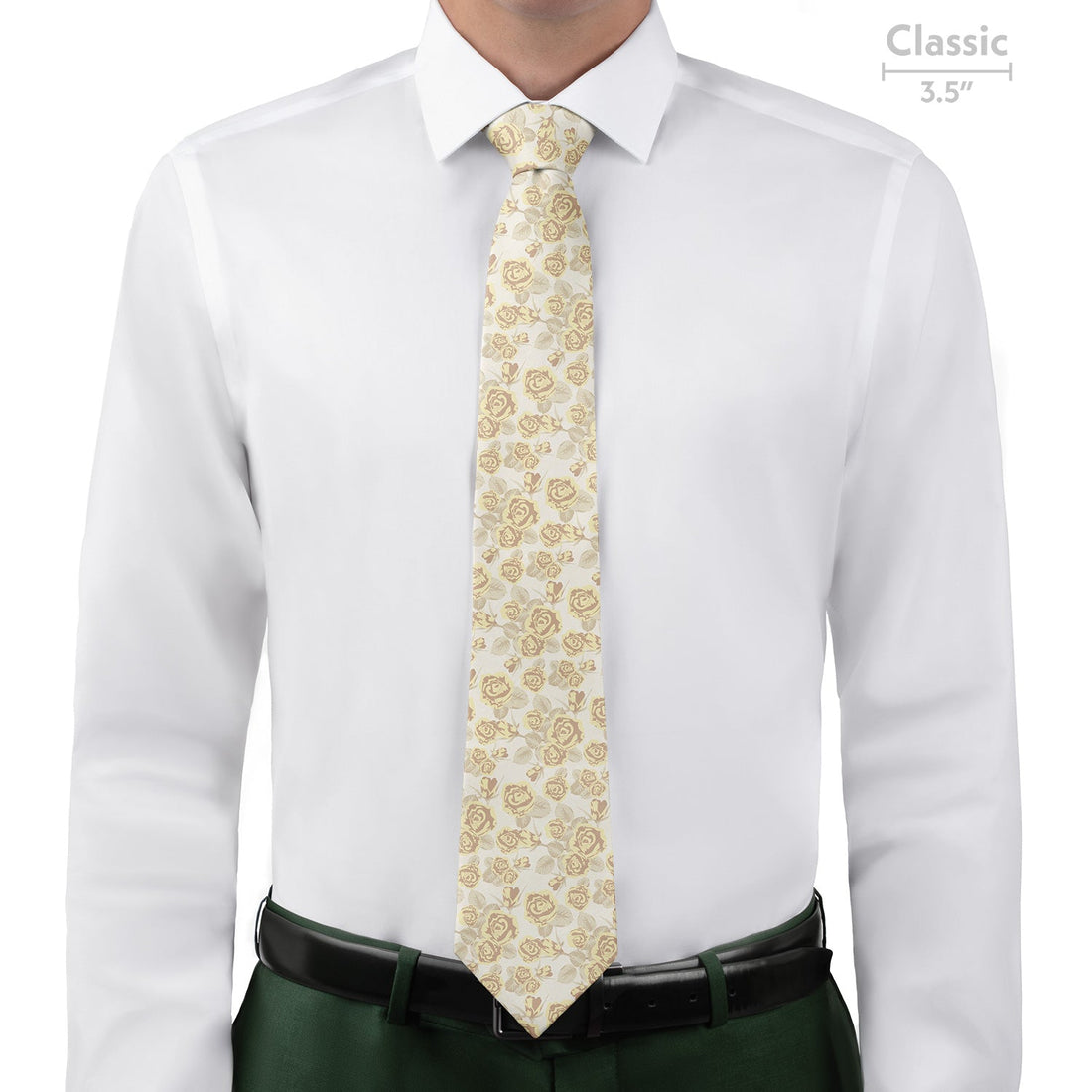 Rose Bud Floral Necktie - Classic - Knotty Tie Co.